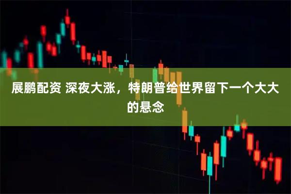 展鹏配资 深夜大涨，特朗普给世界留下一个大大的悬念