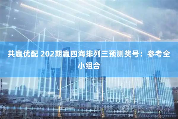 共赢优配 202期赢四海排列三预测奖号：参考全小组合