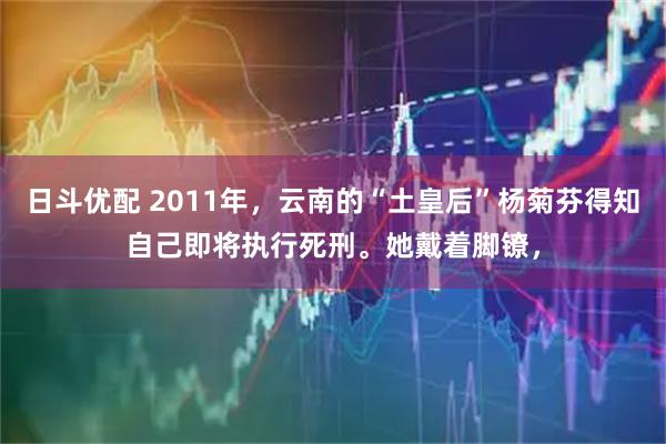 日斗优配 2011年，云南的“土皇后”杨菊芬得知自己即将执行死刑。她戴着脚镣，