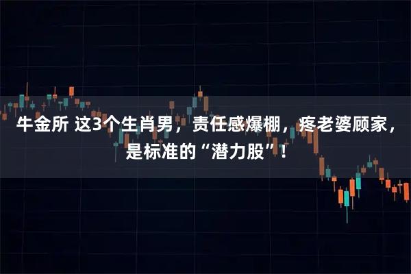 牛金所 这3个生肖男，责任感爆棚，疼老婆顾家，是标准的“潜力股”！