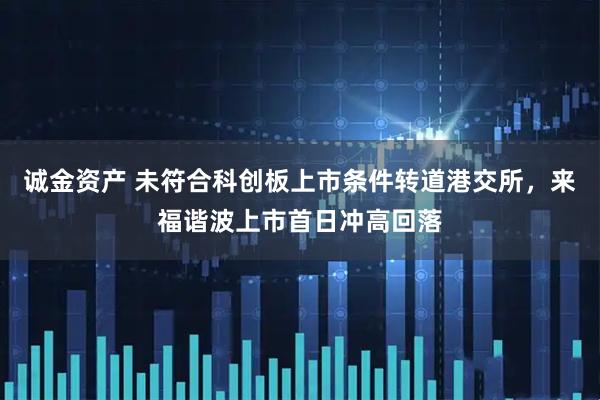 诚金资产 未符合科创板上市条件转道港交所，来福谐波上市首日冲高回落