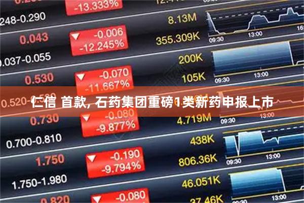 仁信 首款, 石药集团重磅1类新药申报上市