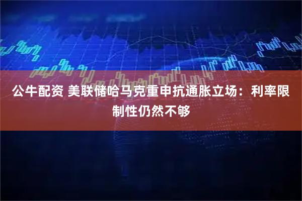 公牛配资 美联储哈马克重申抗通胀立场：利率限制性仍然不够